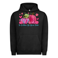 Pigment Black in october we wear pink Urban Hoodie - Zillion Design Studio