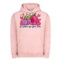 Pigment Salmon in october we wear pink Urban Hoodie - Zillion Design Studio