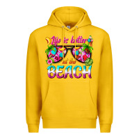 Lemon life is better at the beach Premium Hoodie - texasbilliewilder