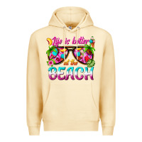 Pina Colada life is better at the beach Premium Hoodie - texasbilliewilder