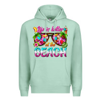 Seafoam life is better at the beach Premium Hoodie - texasbilliewilder