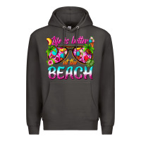 Smoke life is better at the beach Premium Hoodie - texasbilliewilder