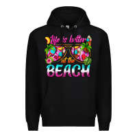 Black life is better at the beach Premium Hoodie - texasbilliewilder