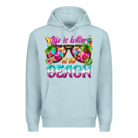 Blue Mist life is better at the beach Premium Hoodie - texasbilliewilder
