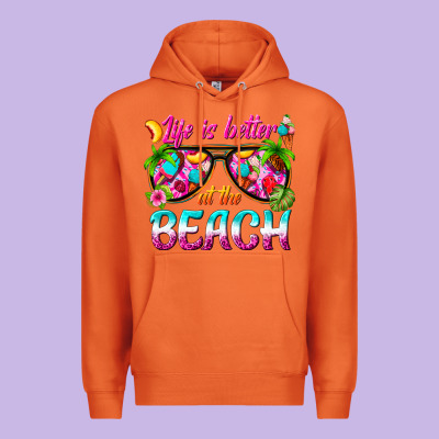 Life Is Better At The Beach Premium Hoodie Designed By Texasbilliewilder