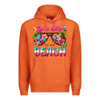 Carrot life is better at the beach Premium Hoodie - texasbilliewilder