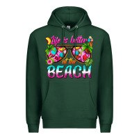 Sports Green life is better at the beach Premium Hoodie - texasbilliewilder