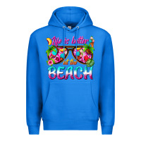 True Royal life is better at the beach Premium Hoodie - texasbilliewilder