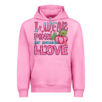 Fuchsia Pink i wear pink for someone i love Urban Hoodie - Zillion Design Studio
