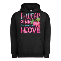 Pigment Black i wear pink for someone i love Urban Hoodie - Zillion Design Studio