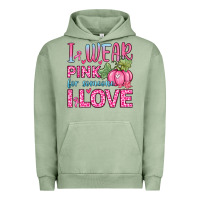 Pigment Oil Green i wear pink for someone i love Urban Hoodie - Zillion Design Studio