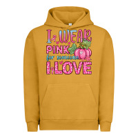 Pigment Peanut Butter i wear pink for someone i love Urban Hoodie - Zillion Design Studio
