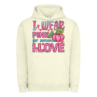 Pigment Pistachio i wear pink for someone i love Urban Hoodie - Zillion Design Studio