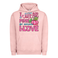 Pigment Salmon i wear pink for someone i love Urban Hoodie - Zillion Design Studio