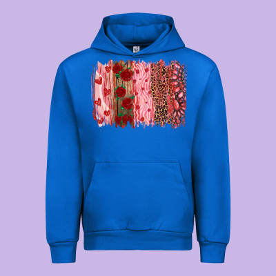 Valentine's Day Brushstrokes Urban Hoodie Designed By Ranaportraitstore