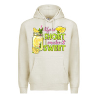 Oatmeal Heather life is  make it sweet Premium Hoodie - texasbilliewilder