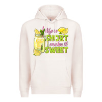 Pale Pink life is  make it sweet Premium Hoodie - texasbilliewilder