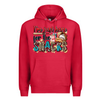 Cardinal i'm just here for the snacks Premium Hoodie - Zillion Design Studio