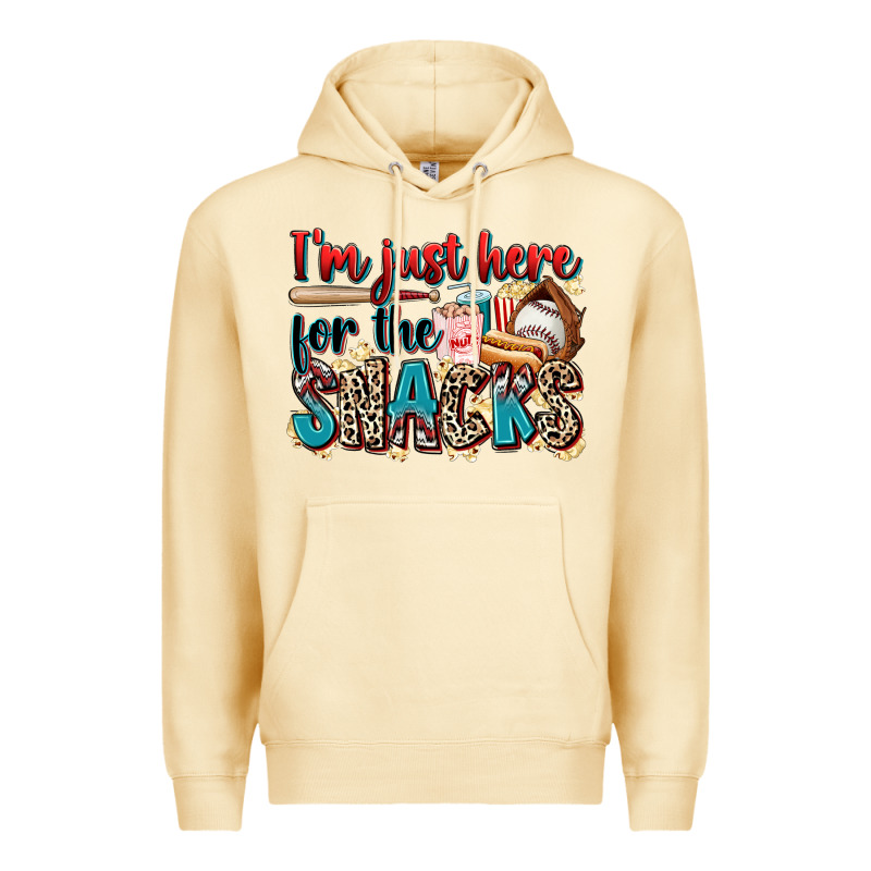 I'm Just Here For The Snacks Premium Hoodie by Zillion Design Studio | Teevron