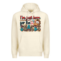 Sandshell i'm just here for the snacks Premium Hoodie - Zillion Design Studio