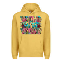Antique Gold wild like the west Premium Hoodie - Zillion Design Studio
