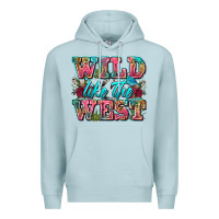 Blue Mist wild like the west Premium Hoodie - Zillion Design Studio
