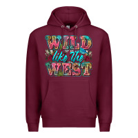 Burgundy wild like the west Premium Hoodie - Zillion Design Studio