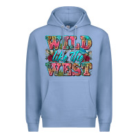 Colony Blue wild like the west Premium Hoodie - Zillion Design Studio