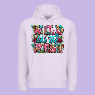 Wild Like The West Premium Hoodie Designed By Zillion Design Studio