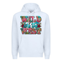White wild like the west Premium Hoodie - Zillion Design Studio