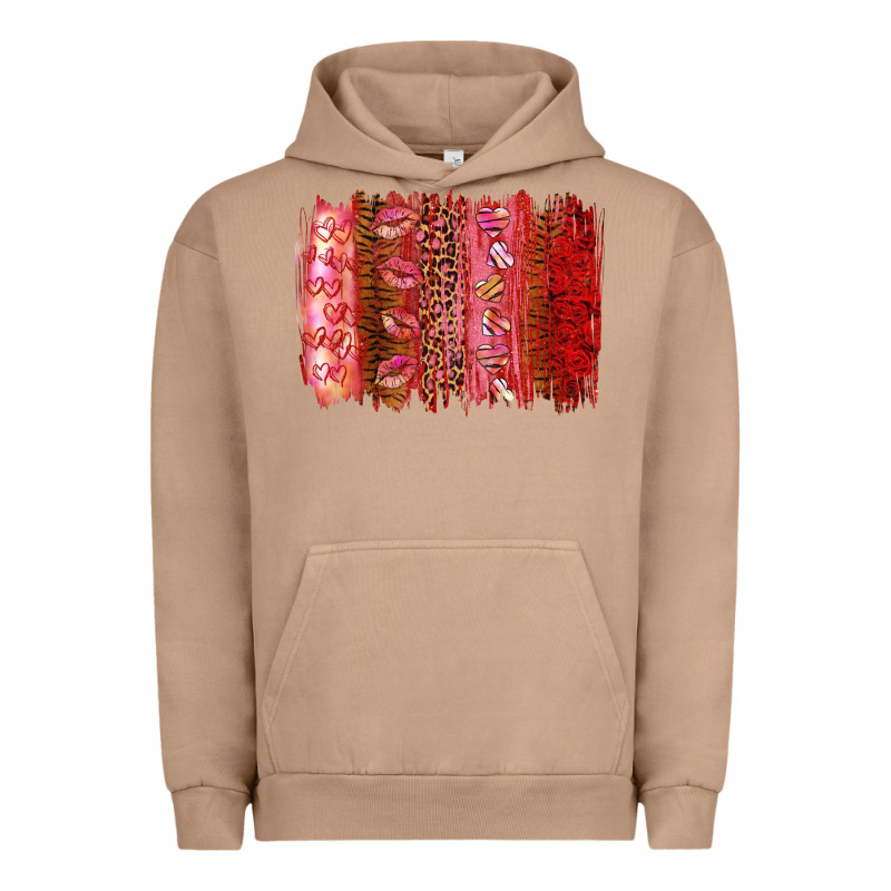 Valentine's Day Brushstroke Urban Hoodie by RanaPortraitStore | Teevron