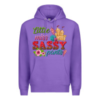 Purple little miss sassy pants Premium Hoodie - texasbilliewilder