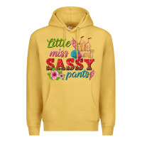 Antique Gold little miss sassy pants Premium Hoodie - texasbilliewilder