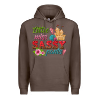 Coffee little miss sassy pants Premium Hoodie - texasbilliewilder