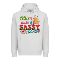 Dove Grey little miss sassy pants Premium Hoodie - texasbilliewilder