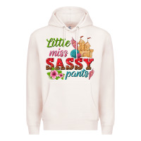Pale Pink little miss sassy pants Premium Hoodie - texasbilliewilder