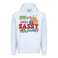 White little miss sassy pants Premium Hoodie - texasbilliewilder