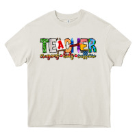 Cream Teacher Cryons Kids Caffeine Heavy Core Tee - CowhideDigitalArt