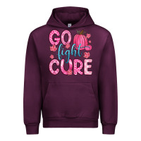 Mauve Wine go fight cure Urban Hoodie - Zillion Design Studio