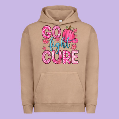 Go Fight Cure Urban Hoodie Designed By Zillion Design Studio