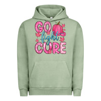 Pigment Oil Green go fight cure Urban Hoodie - Zillion Design Studio