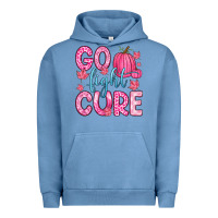 Pigment Pebble Blue go fight cure Urban Hoodie - Zillion Design Studio