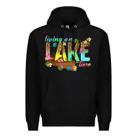 Black living on lake time Premium Hoodie - texasbilliewilder