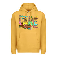 Mustard living on lake time Premium Hoodie - texasbilliewilder