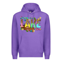Purple living on lake time Premium Hoodie - texasbilliewilder