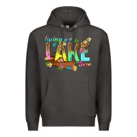 Smoke living on lake time Premium Hoodie - texasbilliewilder
