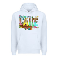 White living on lake time Premium Hoodie - texasbilliewilder