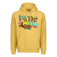 Antique Gold living on lake time Premium Hoodie - texasbilliewilder
