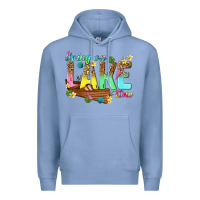 Colony Blue living on lake time Premium Hoodie - texasbilliewilder