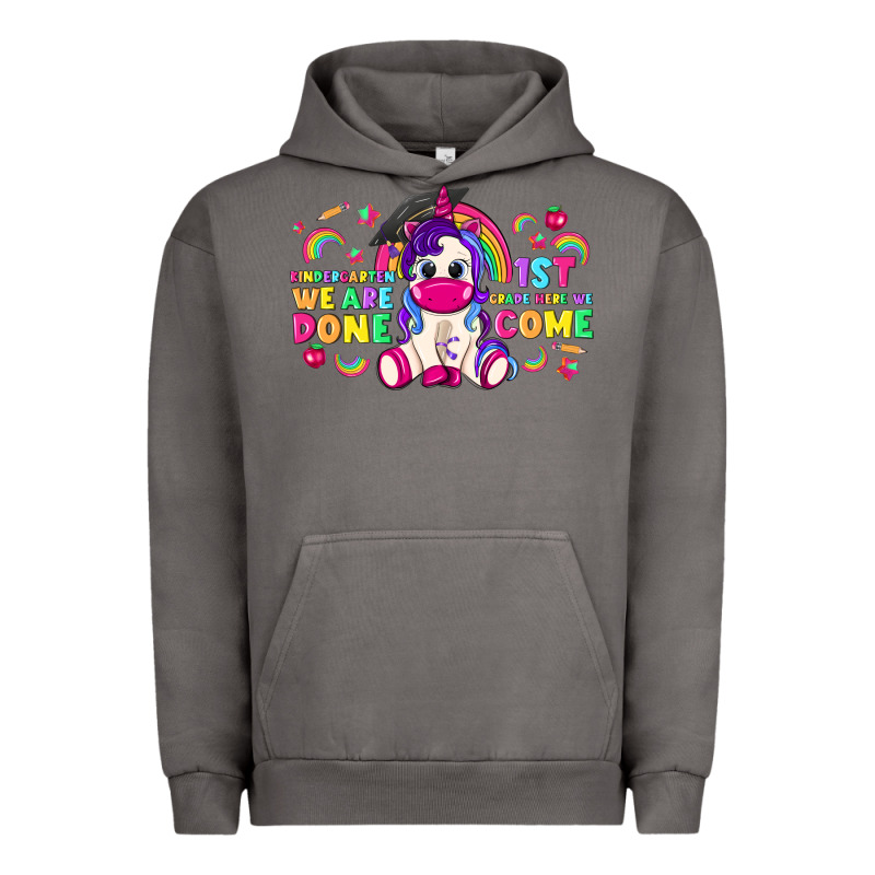 Kindergarten We Are Done 1st Here We Come With Unicorn Urban Hoodie by texasbilliewilder | Teevron